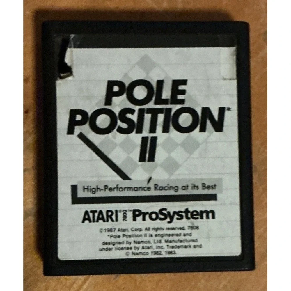Pole Position II Atari 7800 Video Game Cartridge‎ Only Untested